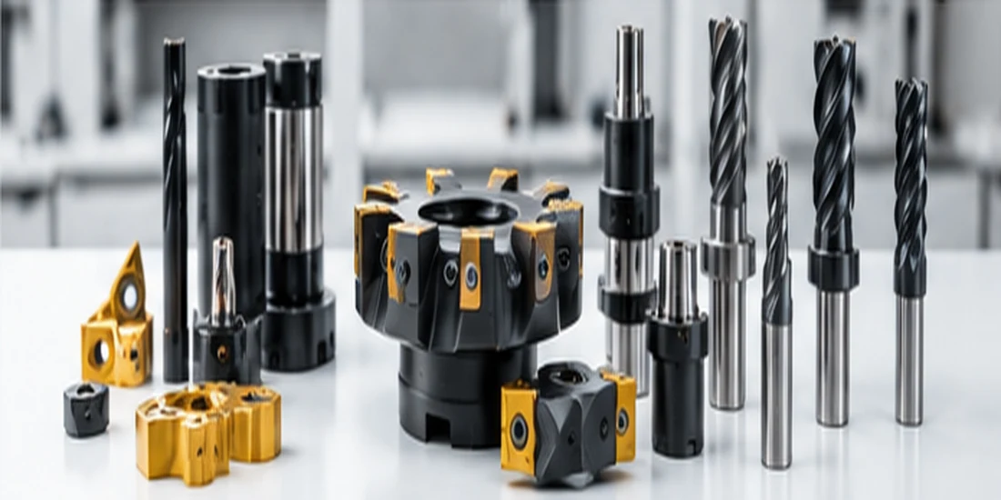 Precision CNC machining at an industrial workshop